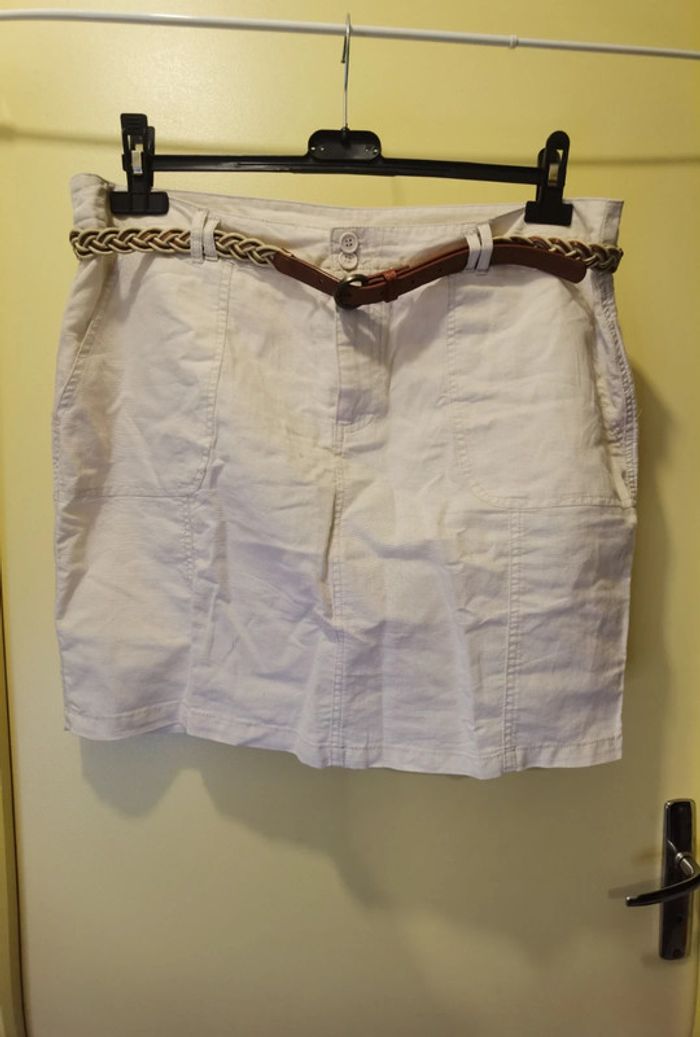 Jupe blanc cassé