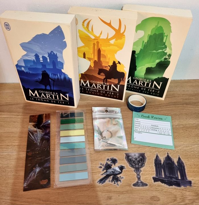 3 livres ́le trône de fer indissociables + Goodies - photo numéro 1