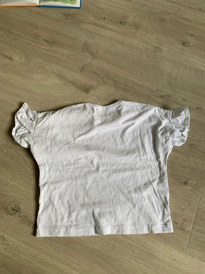 Tee-shirt blanc, Zara, 6 ans comme neuf - photo numéro 2