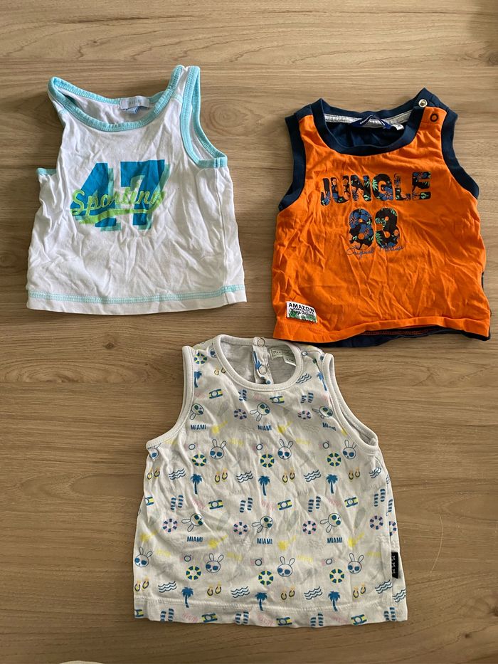 Lot 3 tee shirt été bébé garçon 3 mois
