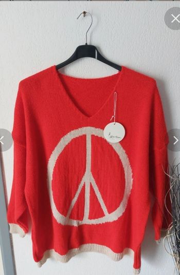 Pull rouge neuf