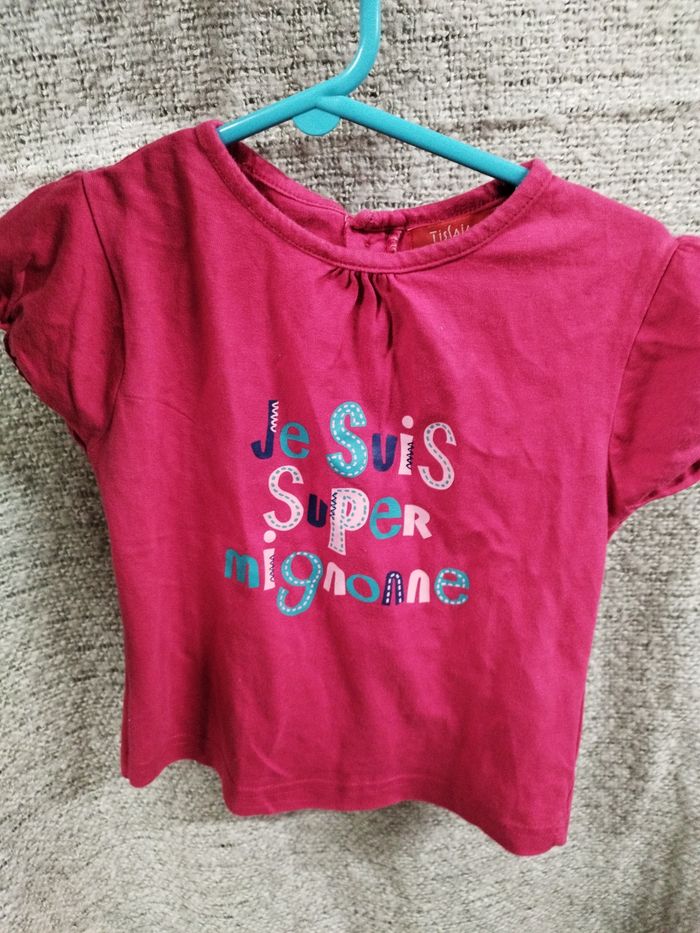 Lot t shirt fille deux ans - photo numéro 3