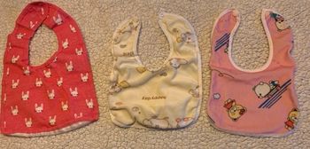 Lots de 8 bavoirs doux