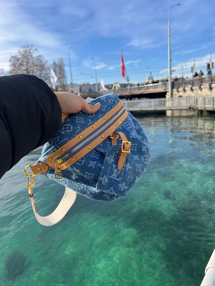 Sac banane femme denim - photo numéro 4