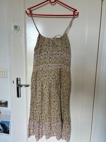 Robe longue midi fines bretelles Cotélac