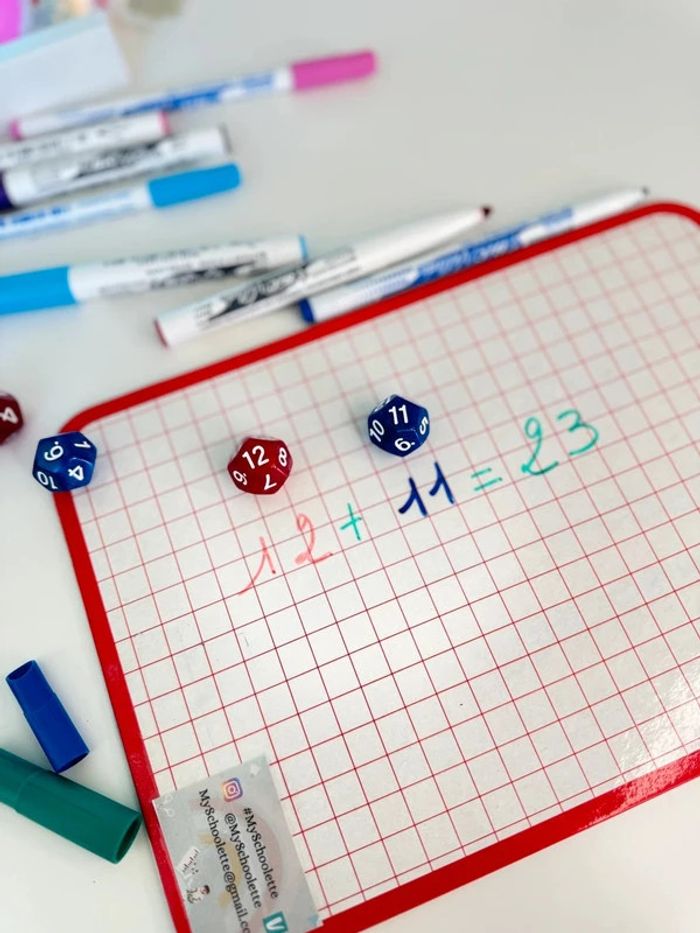 Dé à 12 faces numérotés de 1 à 12 : Jeux mathématiques - photo numéro 4