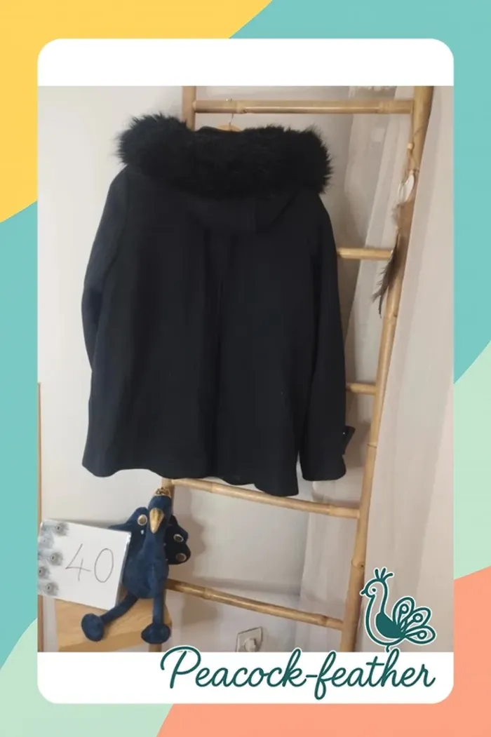 Manteau Zara noir 40 - photo numéro 11