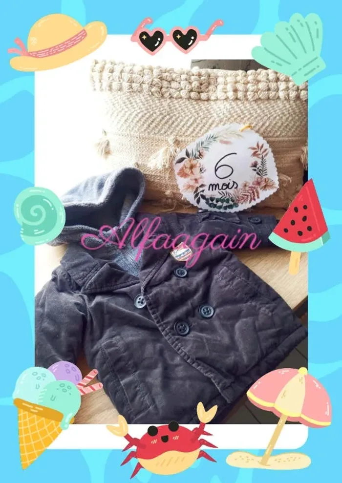 Manteau IKKS polaire garçon 6mois