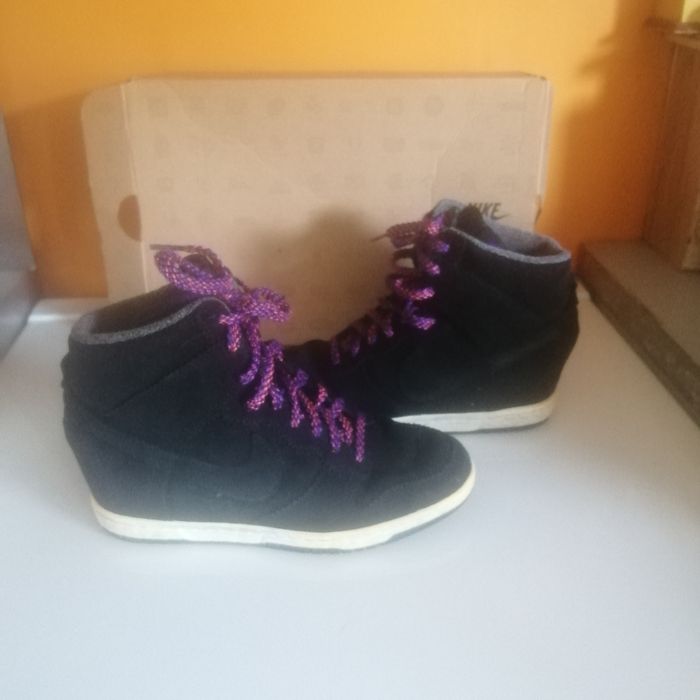 🌸Basket cuir NOIR WMNS DUNK SKY HI Pointure 39 "Vintage" 🌸 - photo numéro 5