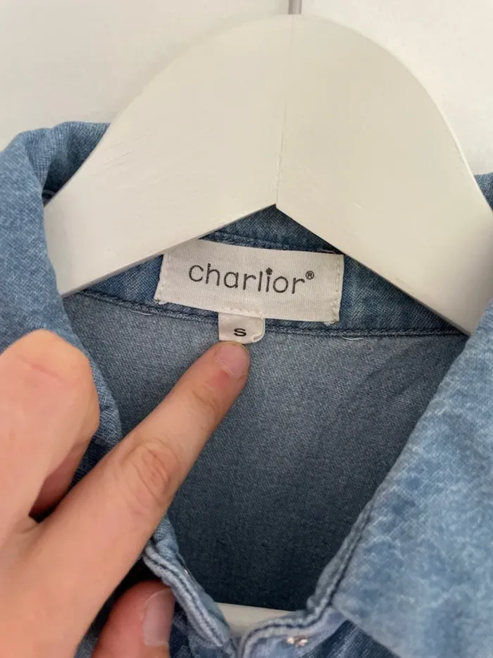 Chemise jean Charlior S - photo numéro 2