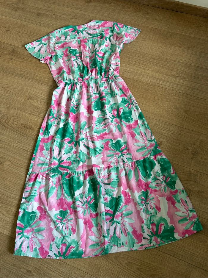 Robe longue imprimée à manches courtes By One taille M/L jamais portée - photo numéro 8
