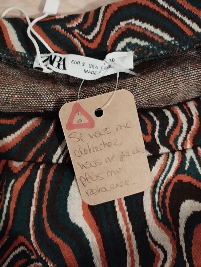 Mini jupe moulante Zara taille s - photo numéro 8