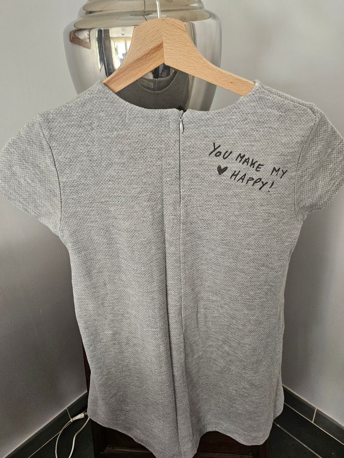 Robe grise Zara 12ans - photo numéro 2