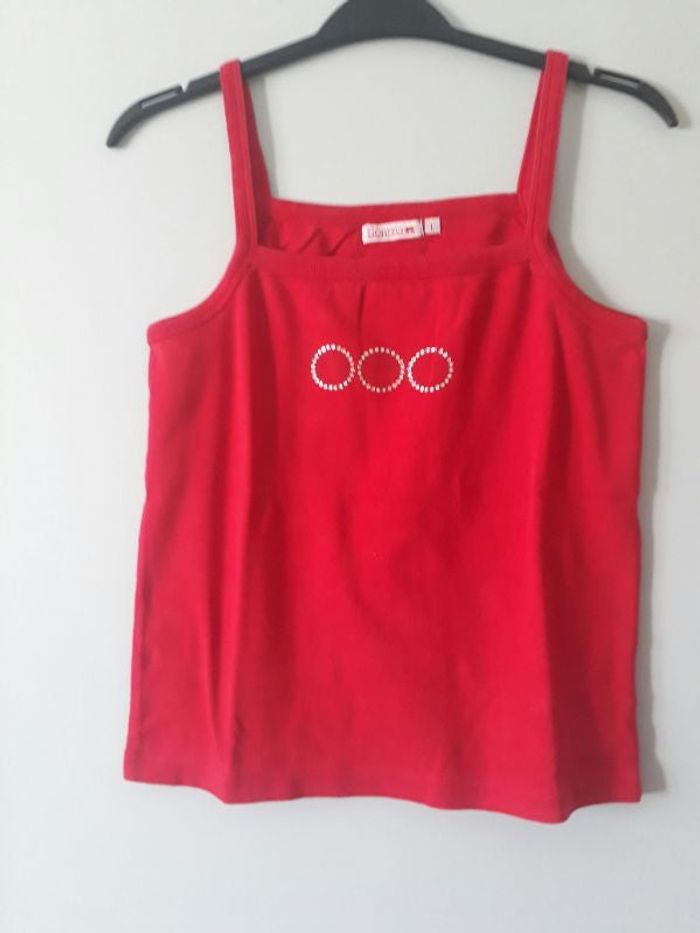 Débardeur rouge. Sorteo.Taille L.