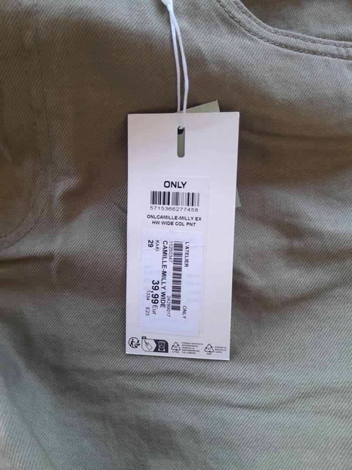 Jean Only modèle Camille large taille haute neuf avec étiquette - photo numéro 6