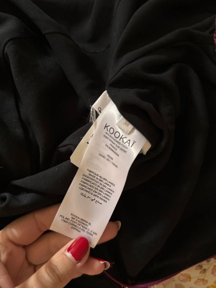 Robe violet prune Kookaï fluide taille 38 M - photo numéro 7