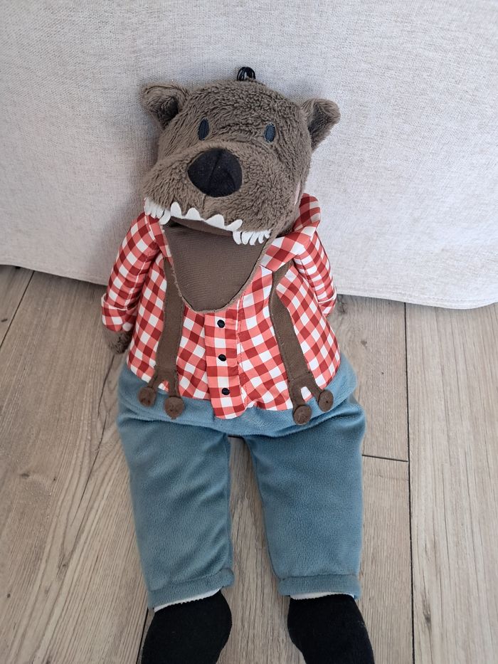 Peluche ikea. Grand méchant loup et grand mere. Conte petit chaperon rouge - photo numéro 3