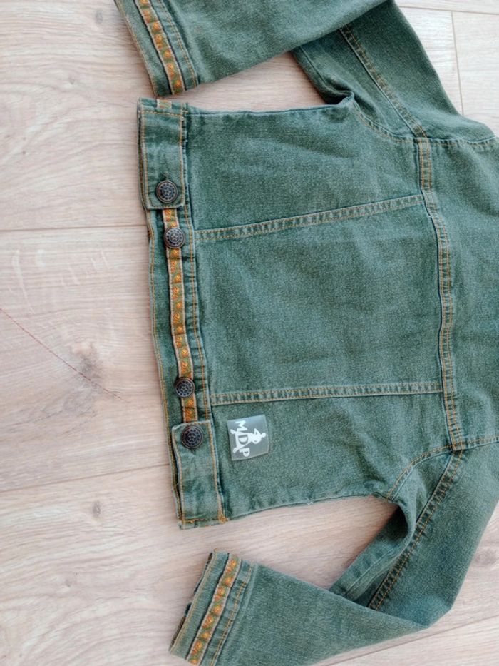 Veste fille 6 ans Jean vert c85 - photo numéro 8