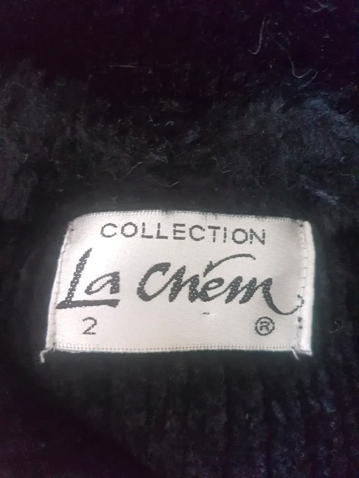 Gilet noir col fausse fourrure La Chem Collection T2 - photo numéro 4