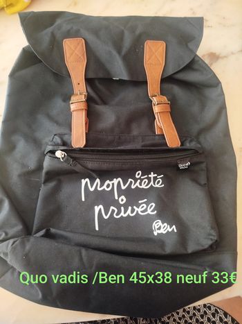 Sac à dos neuf Quo Vadis /Ben MIXTE