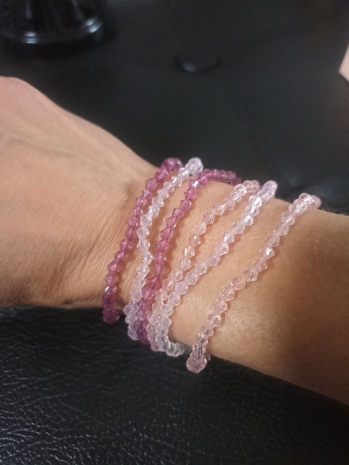 Lot de 6 bracelets fantaisie taille élastique - photo numéro 3
