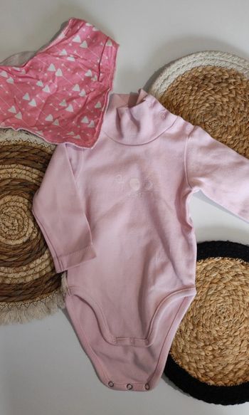 Body manches longues col roulé hiver fille
