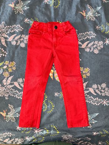 Jeans pantalon slim rouge orchestra