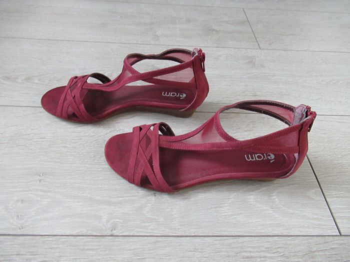 Chaussures sandales été bordeaux Taille 37 Eram - photo numéro 2