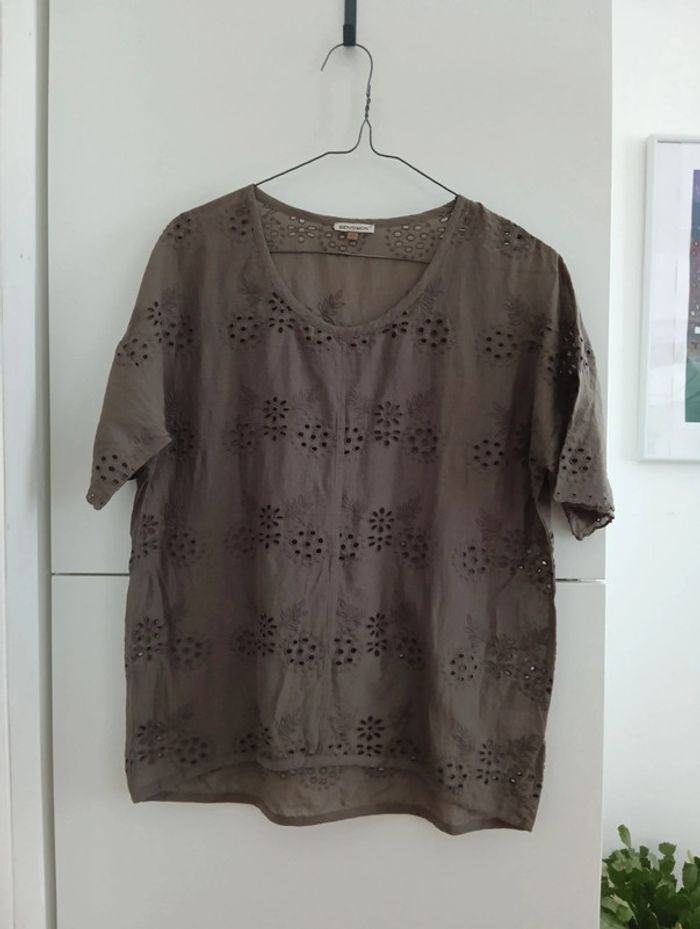 Blouse légère broderie anglaise Bensimon - photo numéro 2