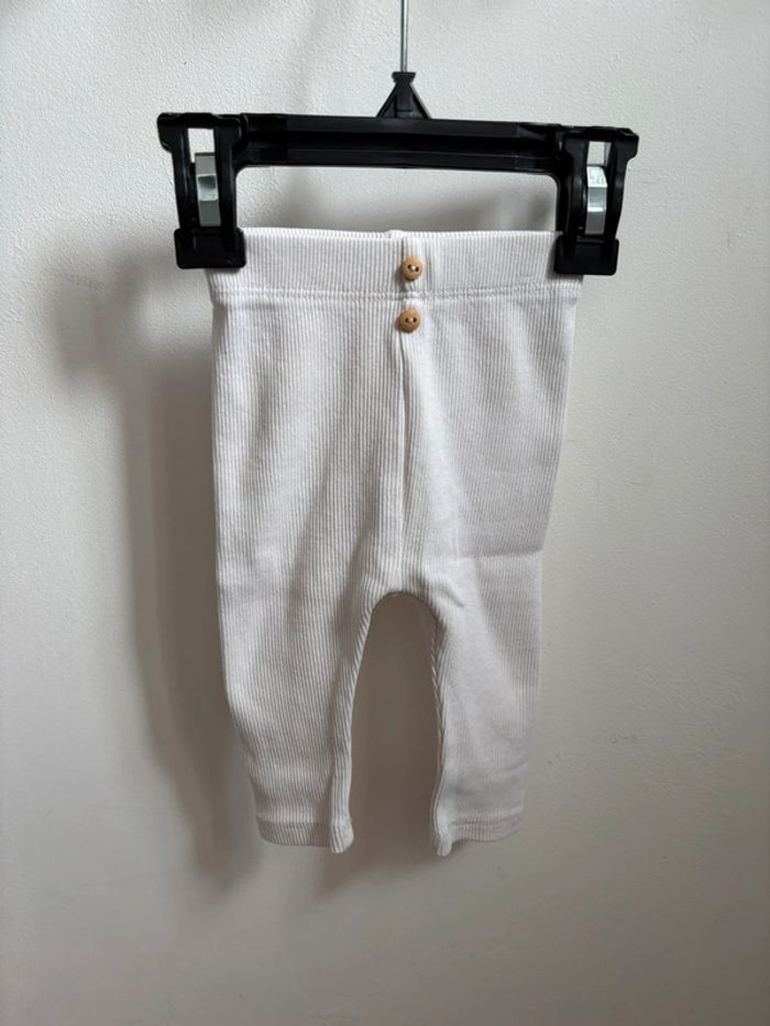 Legging blanc Kiabi 3 mois - photo numéro 2