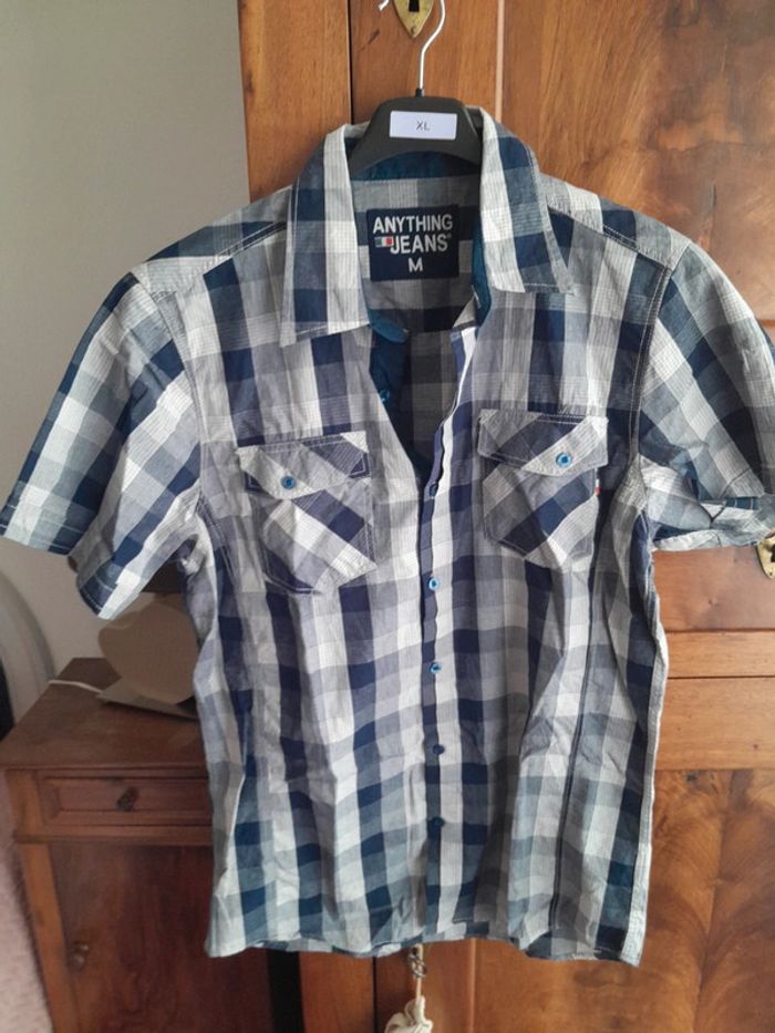 Chemise homme effet jeans - photo numéro 2