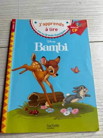 Livre j’apprends à lire Bambi
