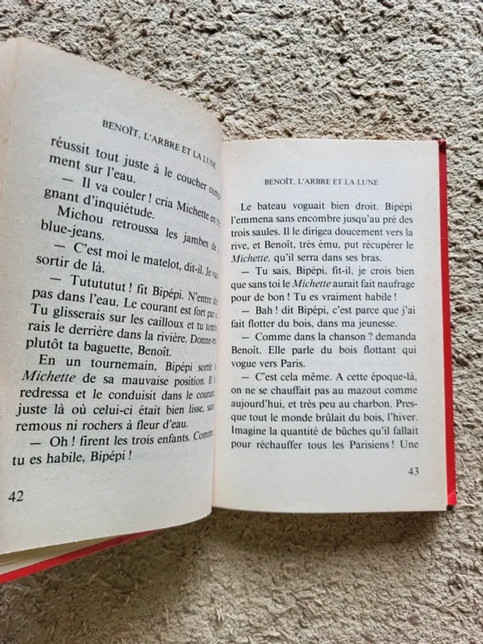Livre enfant vintage "Benoît, l'arbre et la lune" de Jacqueline Cervob - Bibliothèque Rouge & Or - photo numéro 8