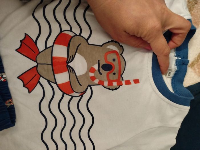 Ensemble bébé garçon été short maillot 12 mois neuf - photo numéro 2