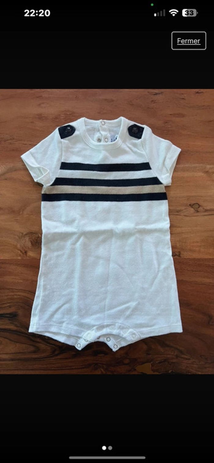 Barboteuse garçon 3 mois petit bateau