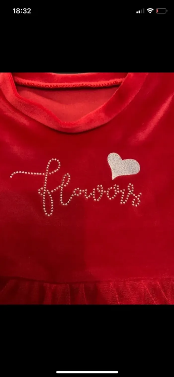 Robe rouge velours Noël 🎅 - photo numéro 2