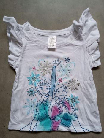 Tee shirt la reine des neiges 9/10 ans Disney store 