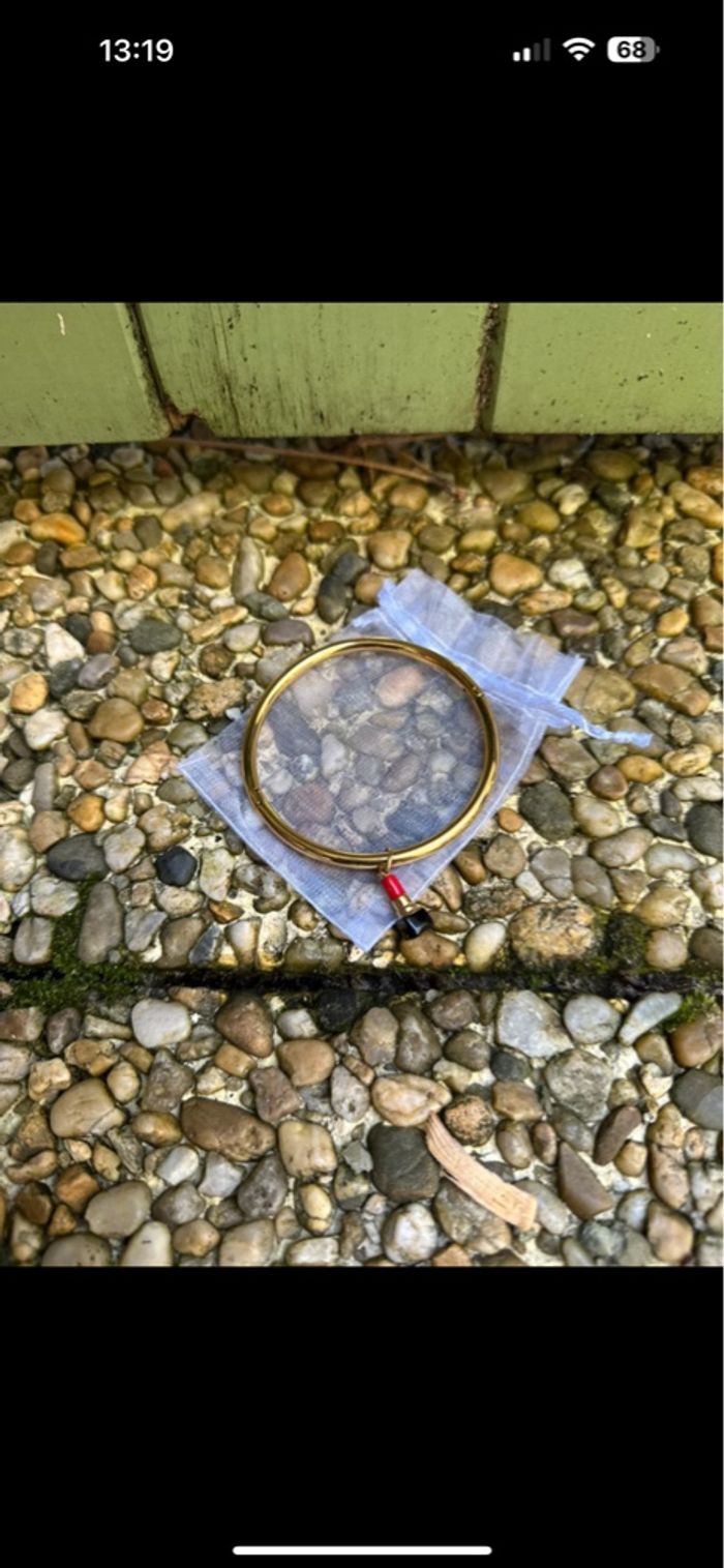 Bracelet jonc rouge à lèvre - photo numéro 3