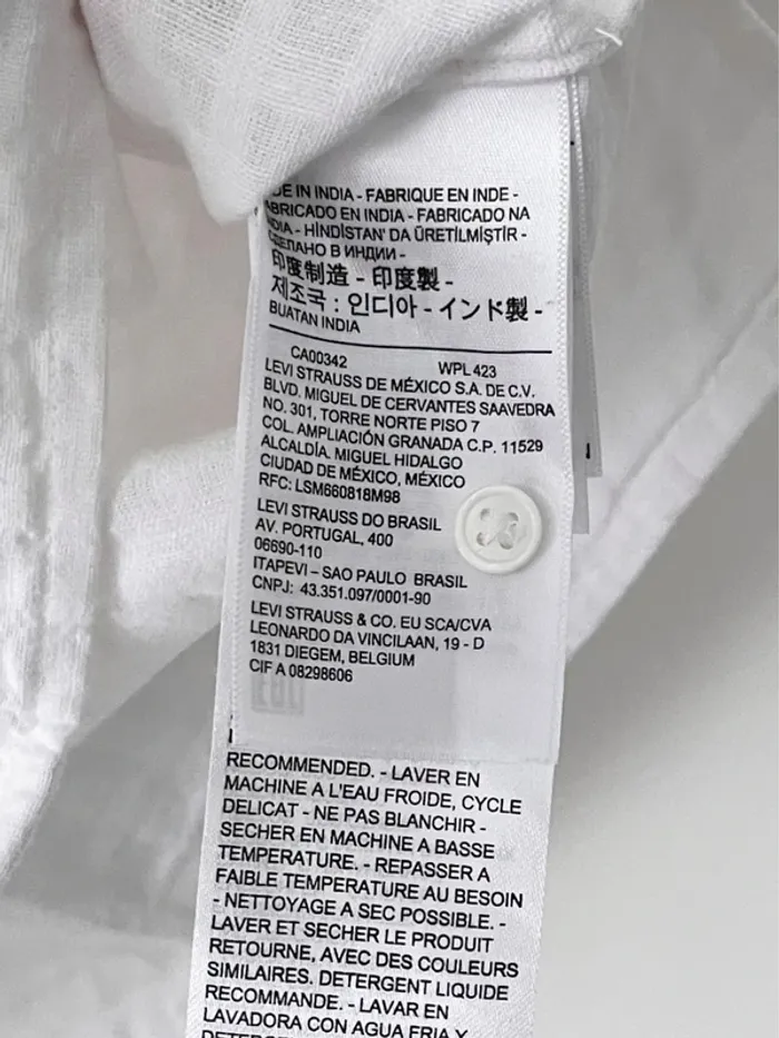 Chemise blanche manches courtes Levi’s taille M oversized - photo numéro 4