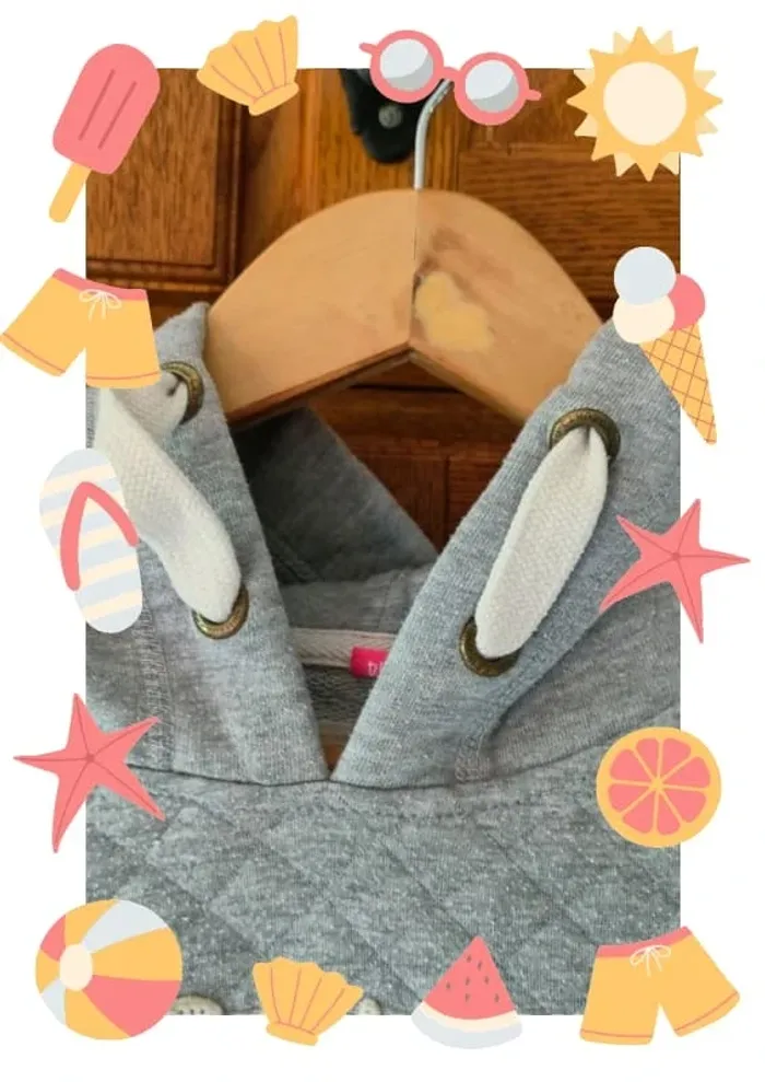 Sweat court crop top à capuche 14 ans - photo numéro 4