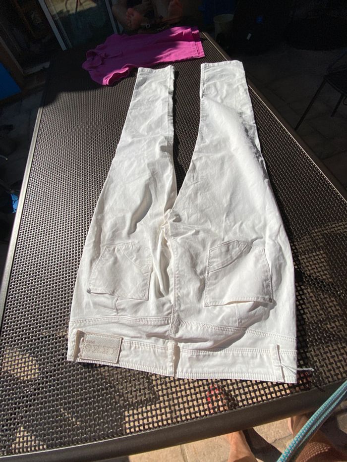 Pantalon Ikks blanc w32 idéal 42 stretch - photo numéro 7