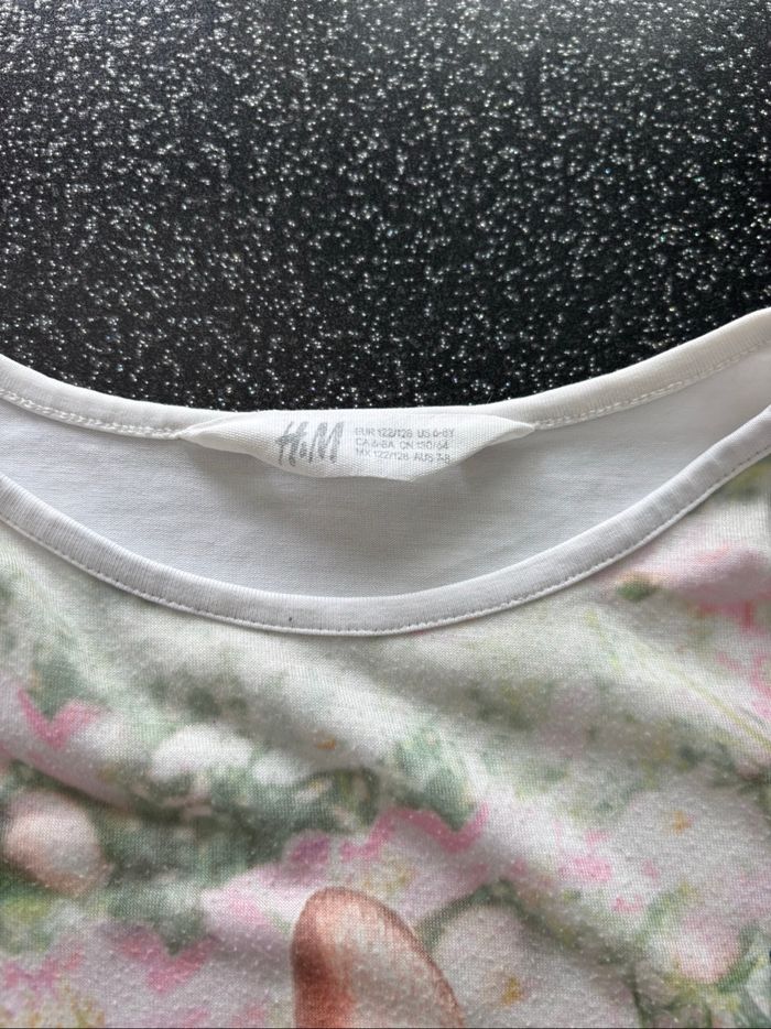 H&M - t-shirt lapin fille 6-8 ans - photo numéro 3