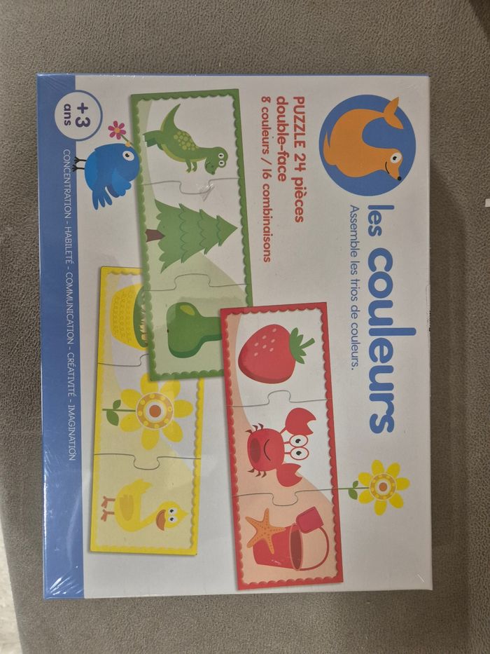 Jeu puzzle les couleurs neuf