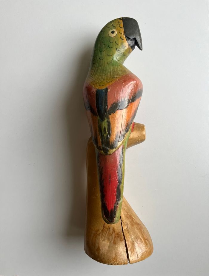 Perroquet décoratif bois léger 30 cm - photo numéro 2