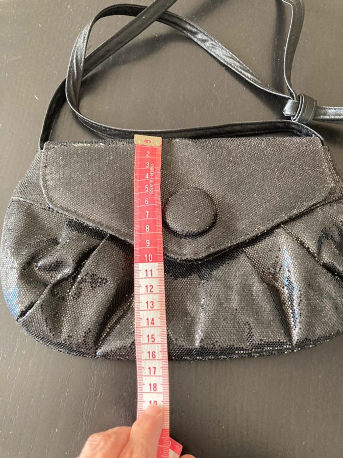 Sac avec bandoulière noir brillant - photo numéro 2