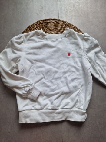 Sweat blanc kiabi