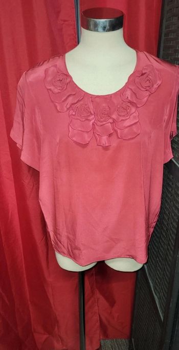 Tee-shirt rouge satin 38