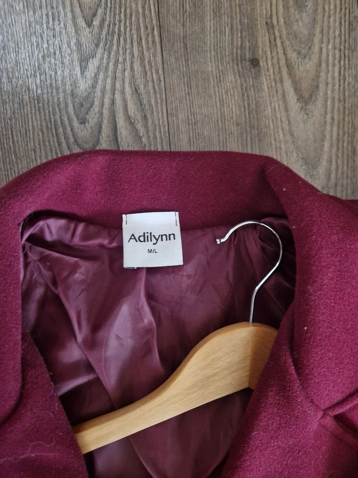 Trench rouge bordeaux - photo numéro 3