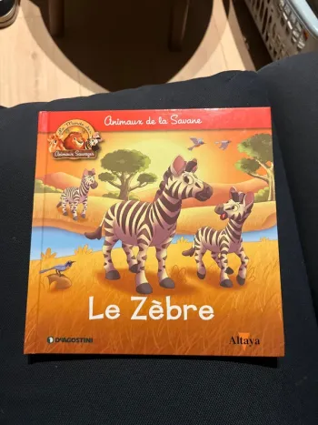 Livre pour enfants altaya le zèbre