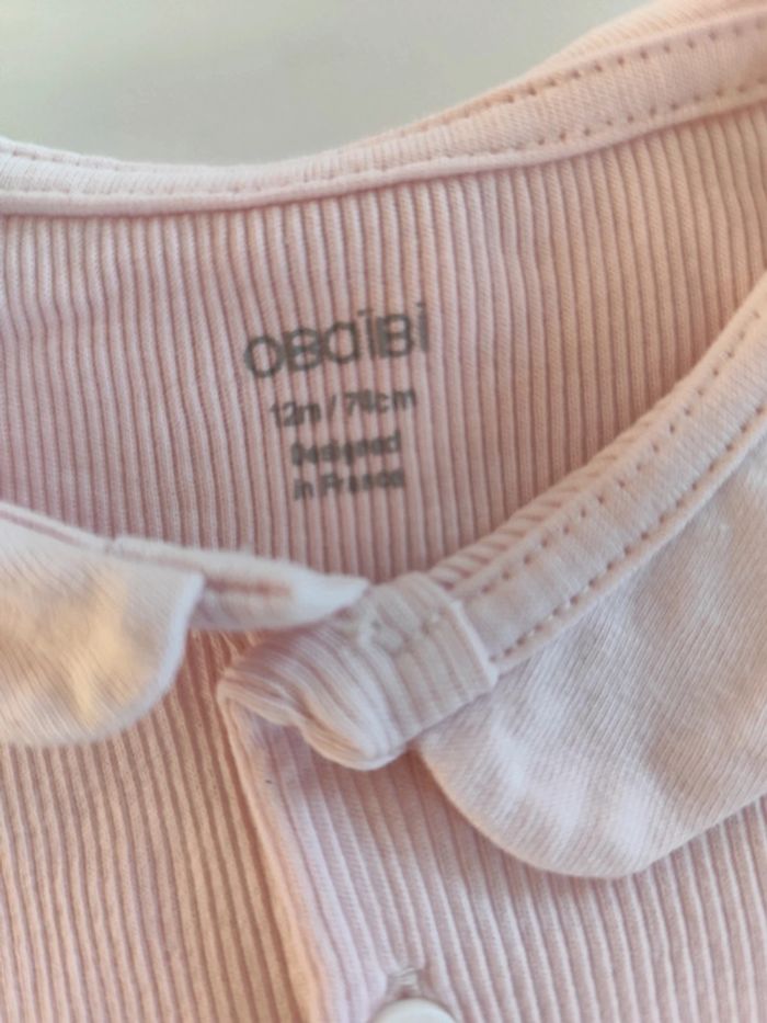 Robe avec bloomer et t shirt Obaibi 12 mois - photo numéro 4